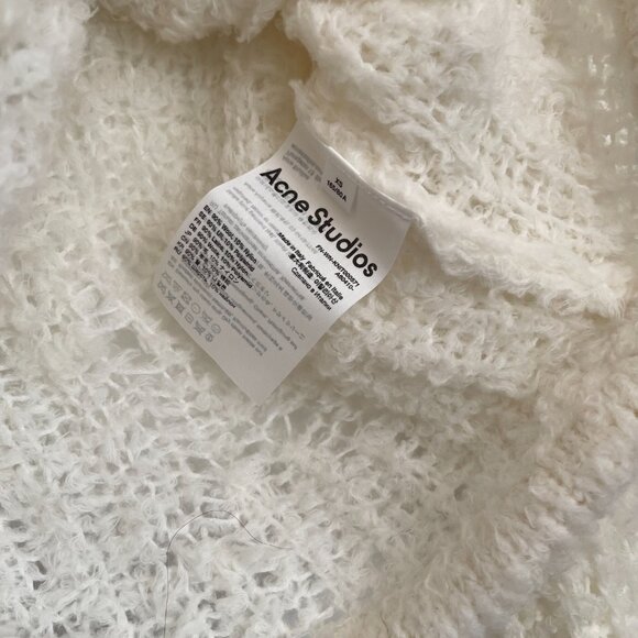 Acne Studios Off White Wool Cardigan - Picture 13 of 13